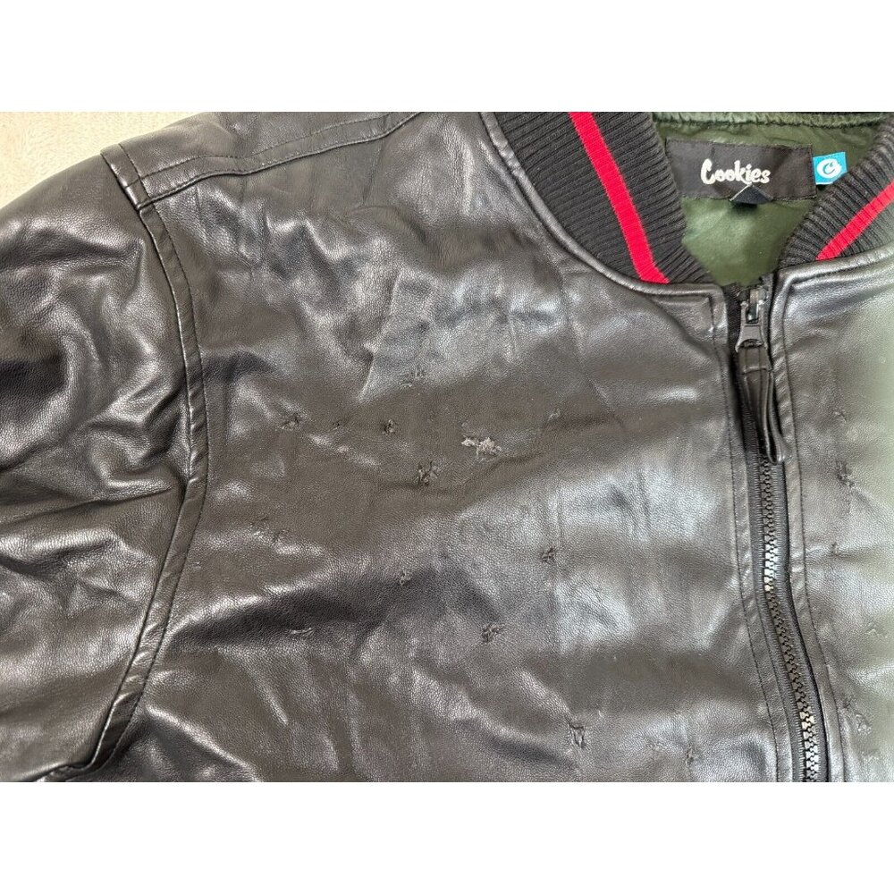 Cookies Color Block Tri-Color Zip Front Hooded Wi… - image 6